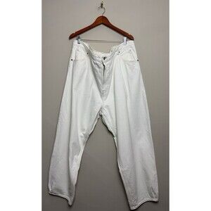 Womnens Lee X H&M Balloon Jeans Plus Size 24 Cotton White Barrel Non Stretch